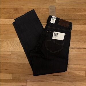 NWT Mens Lee 101 Z Relaxed Fit Straight Leg Jean in Dry Indigo, Size 36x32